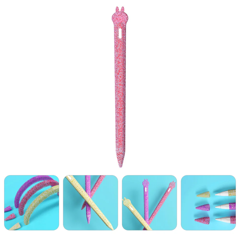 

Pen Silicone Stylus Cover Sleeve Case Holder Skin Caps Touch Protector Cute