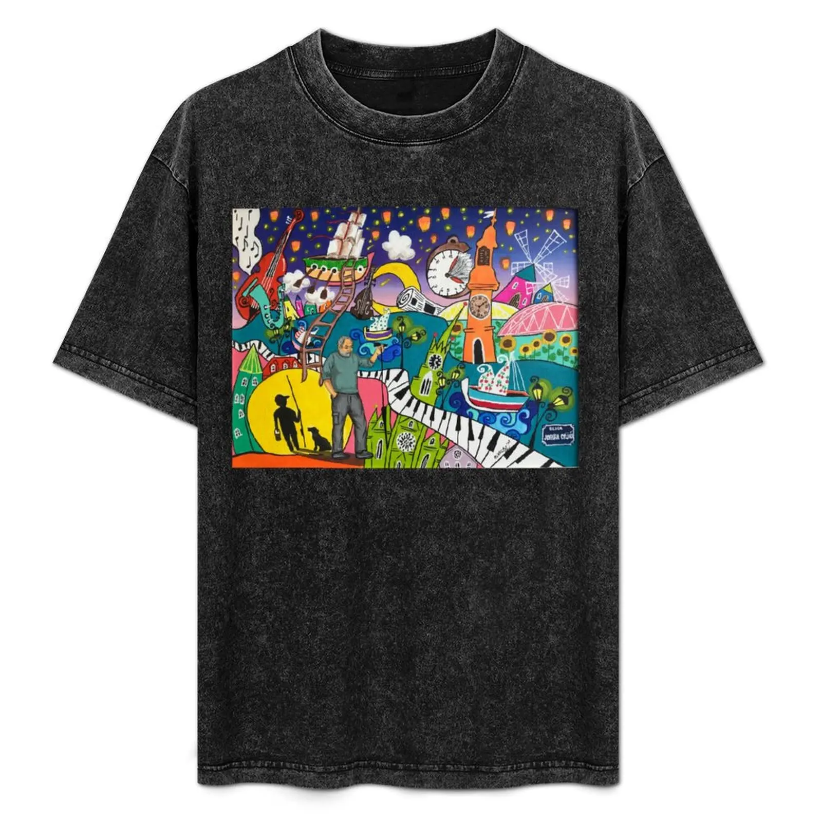 Djordje Balasevic Noc kad sam preplivao Dunav футболка мужская хлопок