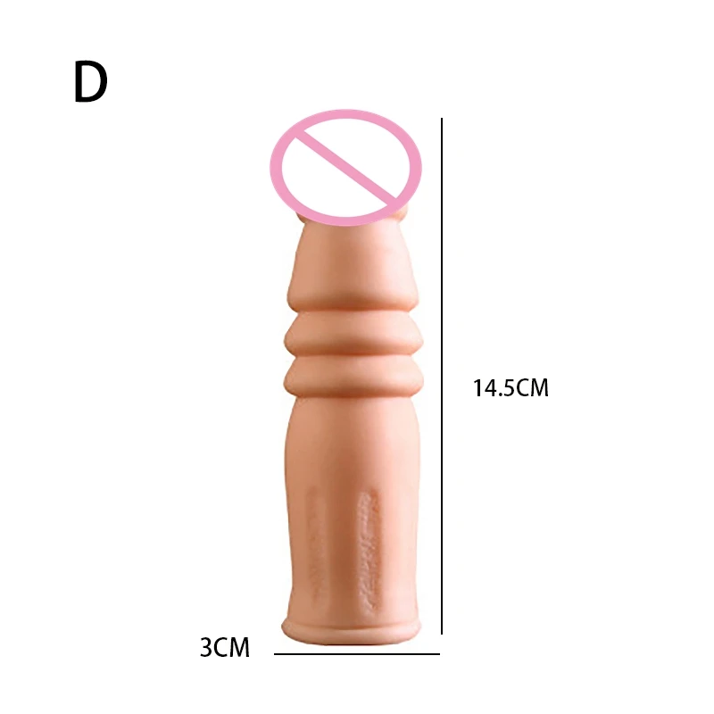 Высокоэластичный удлинитель для пениса 4 размера многоразовые силиконовые