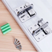 1set stainless steel door latch lock door window cabinet fitting for home security door hardware accessories