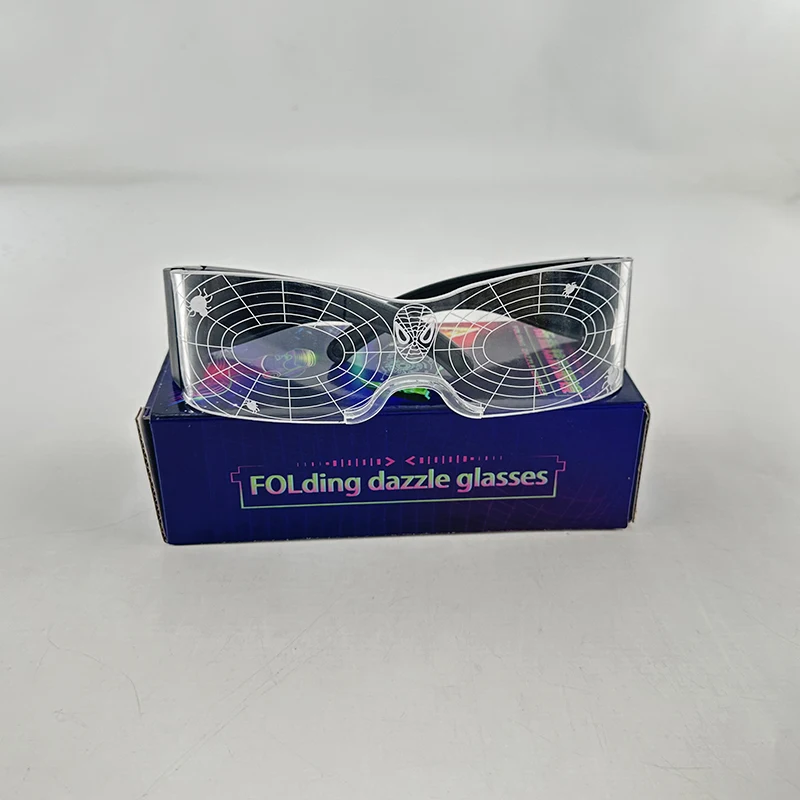 Крутые светодиодные цветные очки для косплея с изображением герои паука