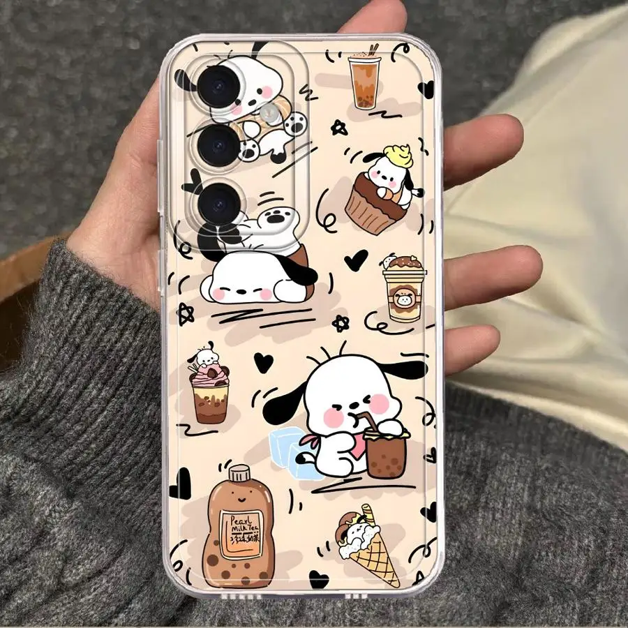 Чехол для телефона Sanrio Pompompurin Pochacco для Samsung Galaxy A12 A35 A15 A51 A22 A06 A35 A72 A71 A72 A54 A50 A56 A73 (art.: 3920da47aace5) - 3920da47aace5