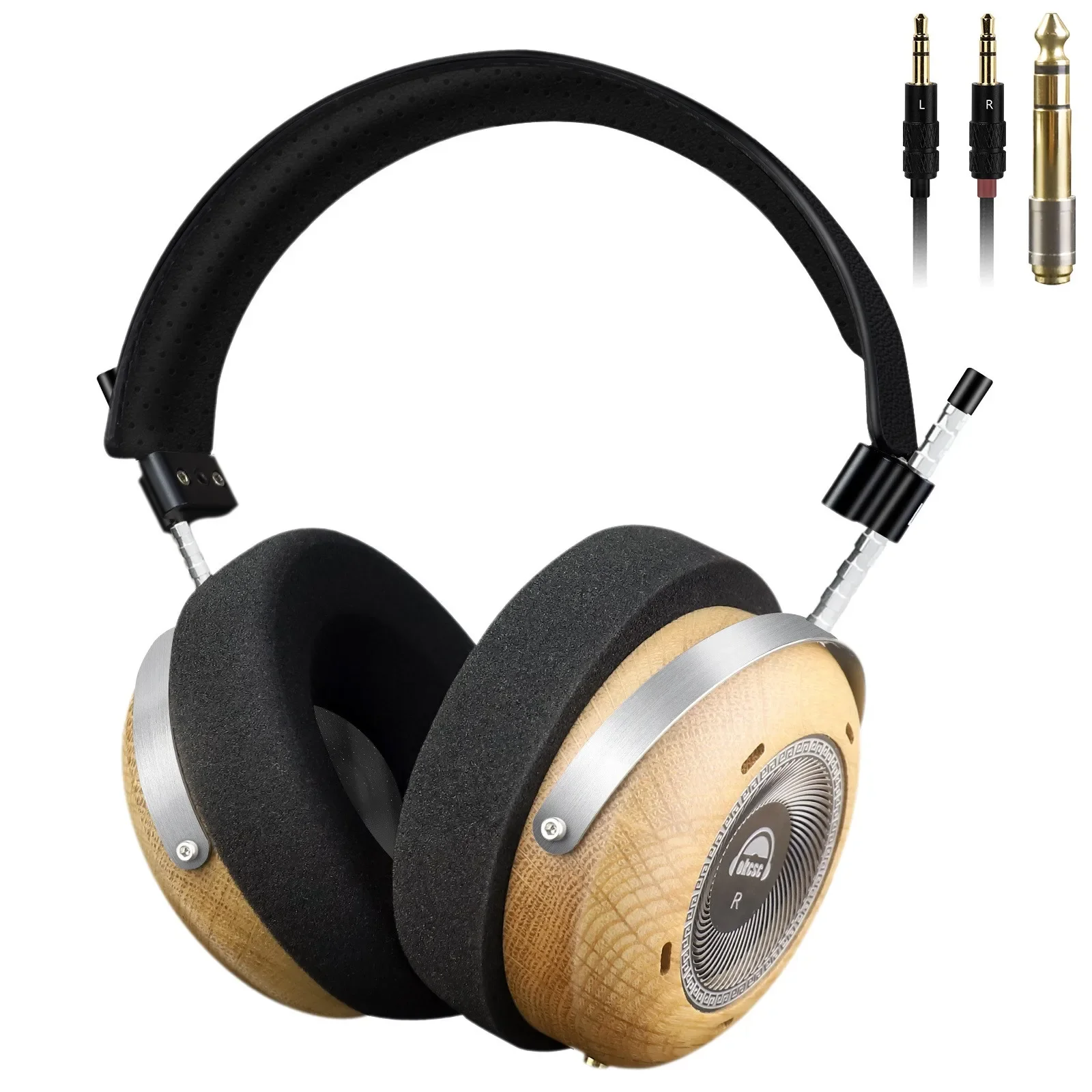 Geekyaudio Damo деревянные наушники с открытой спиной съемные проводные гарнитуры