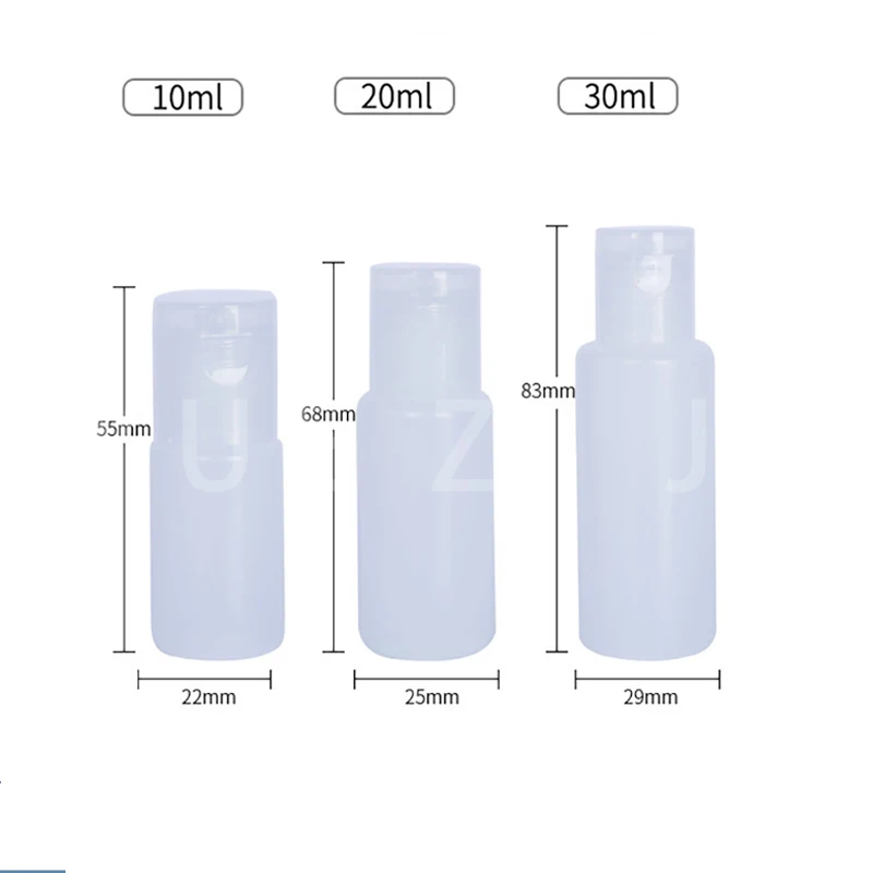 Пустые пластиковые многоразовые бутылки 10 шт. белая упаковка раскладушка