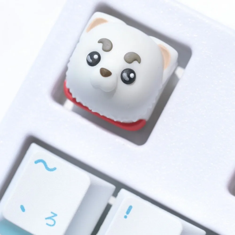 Милый щенок ремесленный колпачок для клавиатуры на заказ резиновая Sadaharu Cherry MX 1U