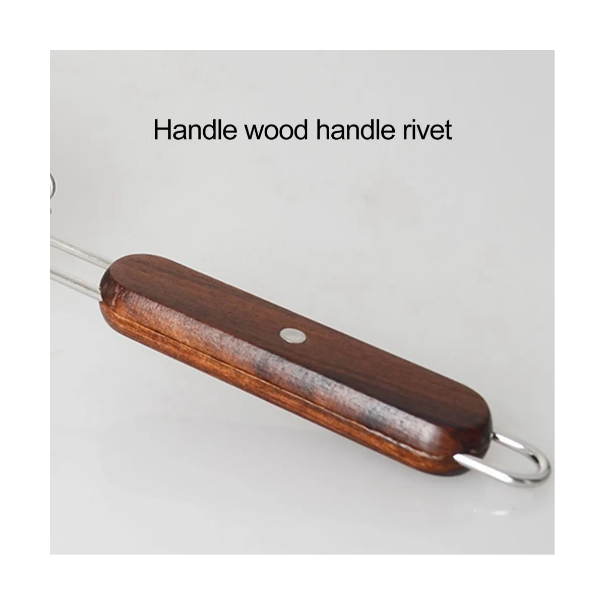 Фильтры для кофе сетка жарки из нержавеющей стали с деревянной ручкой дома