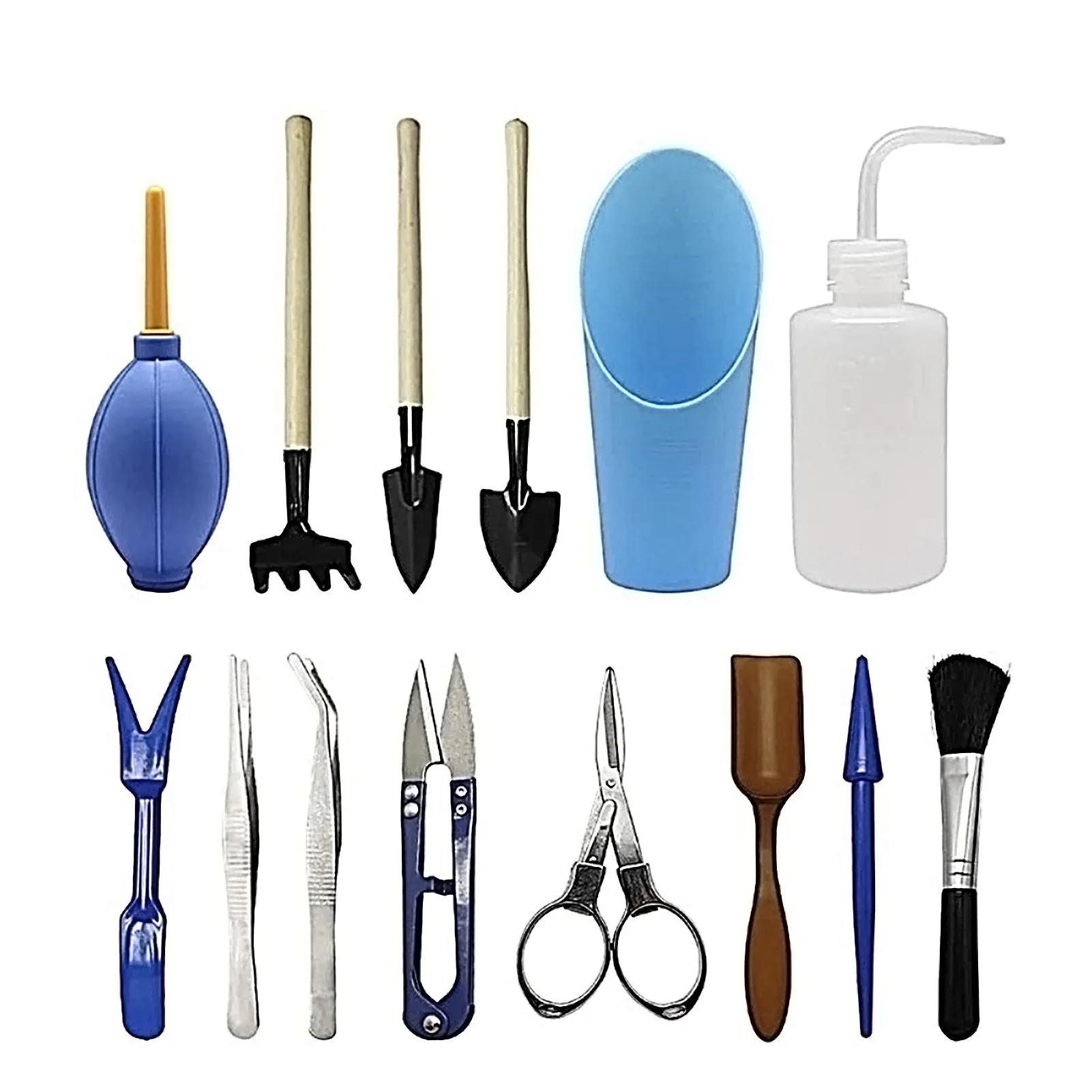 

14PCS Garden Planting Tool Set Bonsai Succulent Transplanting Miniature Fairy Mini Garden
