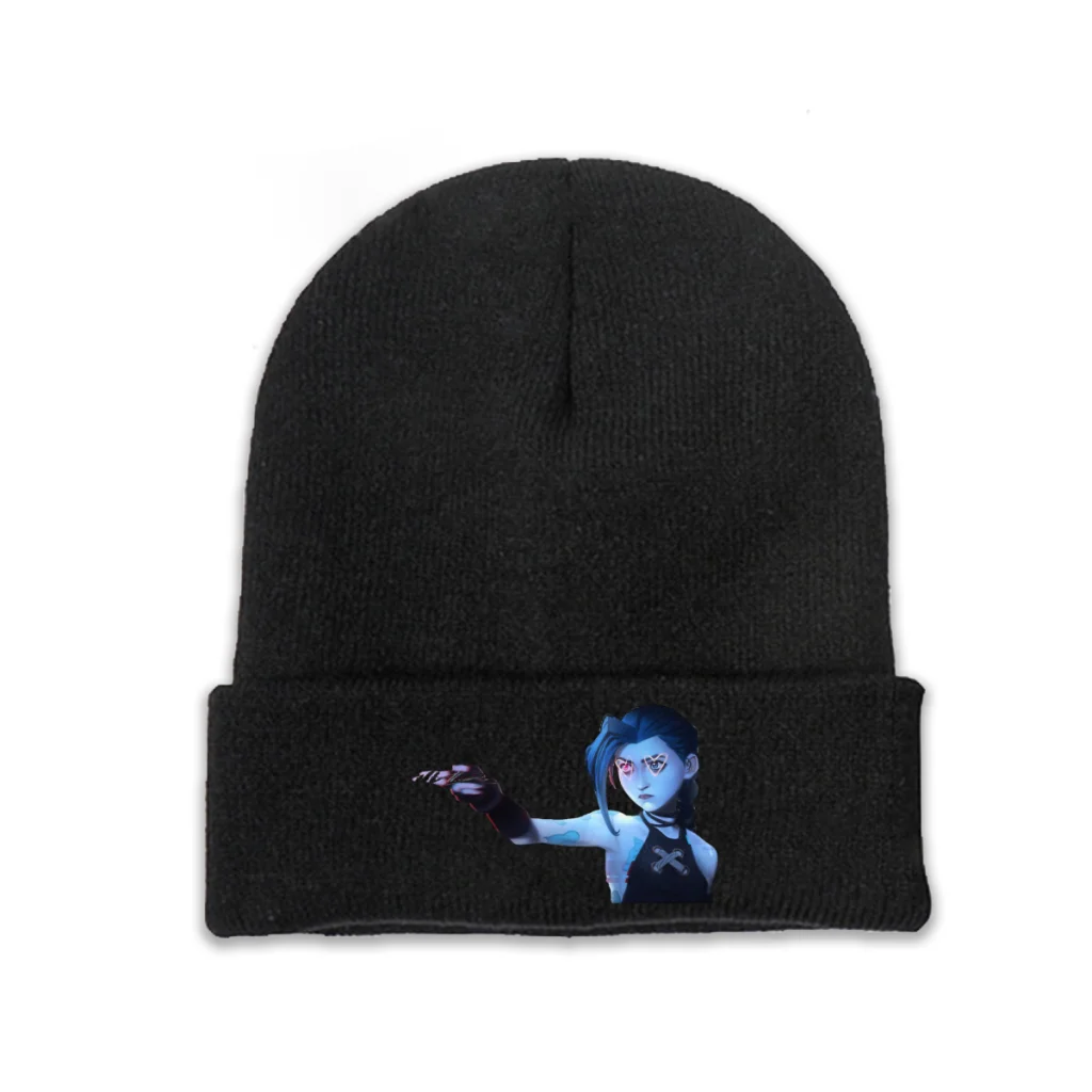 Jinx Point Skullies Beanie Arcane League of Legends вязаный мужской женский теплый головной убор для
