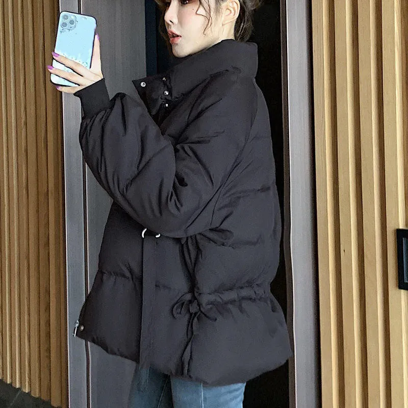 Snow Coat 2022 New Women's Clothing Solid Cotton Parkas Women's Outwear Korean Style Autumn Winter Oversized Coats Puffer Jacket