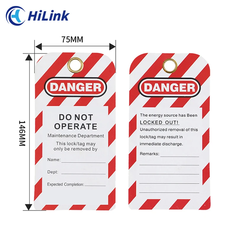 

Безопасная ярлык для блокировки этикетки LOTO для капитального ремонта промышленного оборудования