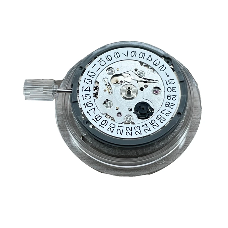 

1 Pcs Crown At 9 O'clock NH35A 24 Jewels Mechanism Movement Mechanical Watch Movement Single Date