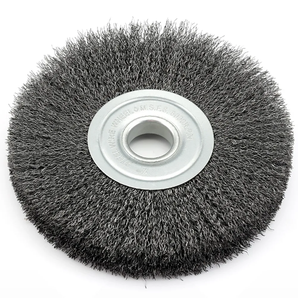 1Pc Crimped Wheel Drill Brush 75/80mm 0.52in/0.32in Bore Stainless Steel Wire brush Angle Grinder Polishing Rust Removal Tools