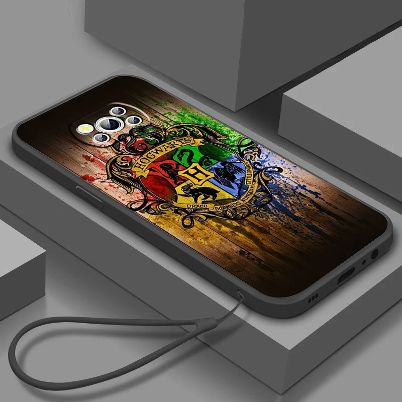 

Harries Ring Potters Anime Phone Case For Xiaomi Mi Poco M5s M5 X4 X3 M4 M3 F4 F3 GT Pro NFC 5G TPU Funda Liquid Rope Cover
