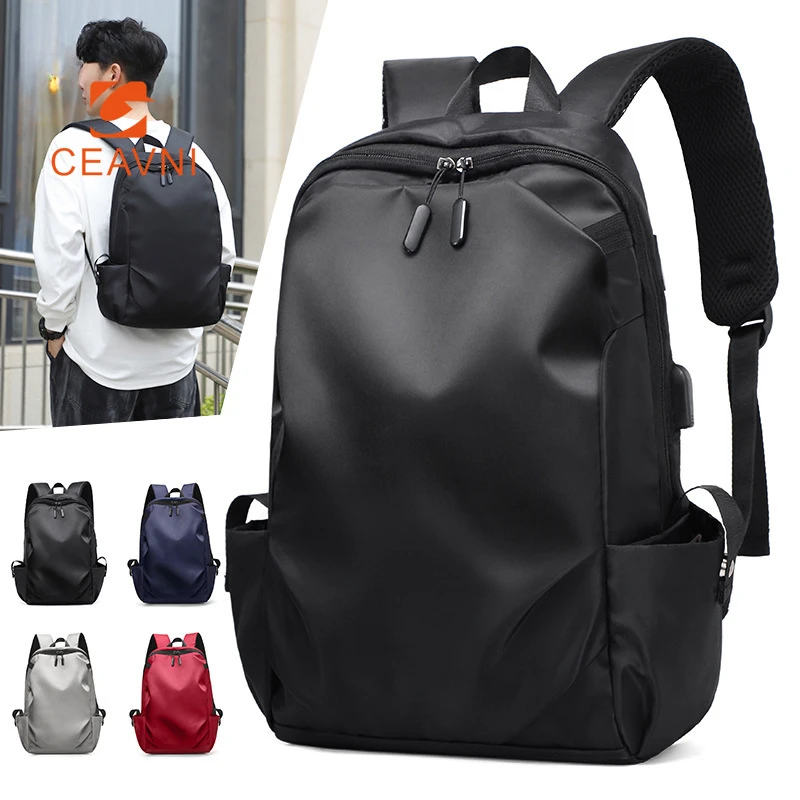 

CEAVNI New Nylon Shoulder Bag Men's Business Large-capacity Computer Backpack College Students Schoolbag Can be Customized logo