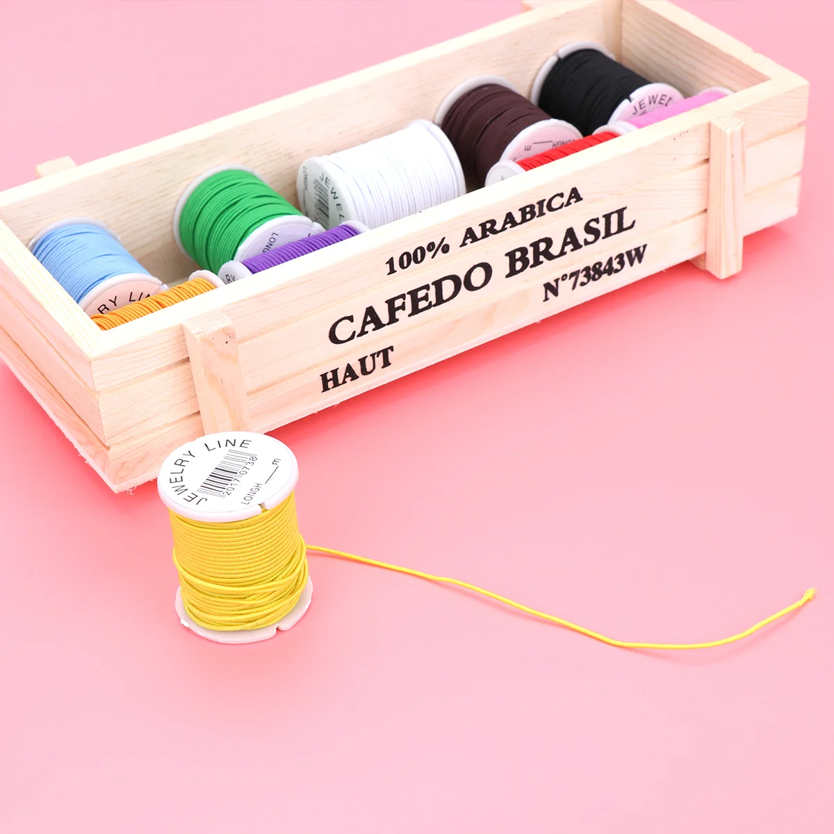 

Nylon Thread Cord String Beading Rattail Elastic Bracelet Braided Color Necklace Trim Knotting Chinese Satin Craft Bonded