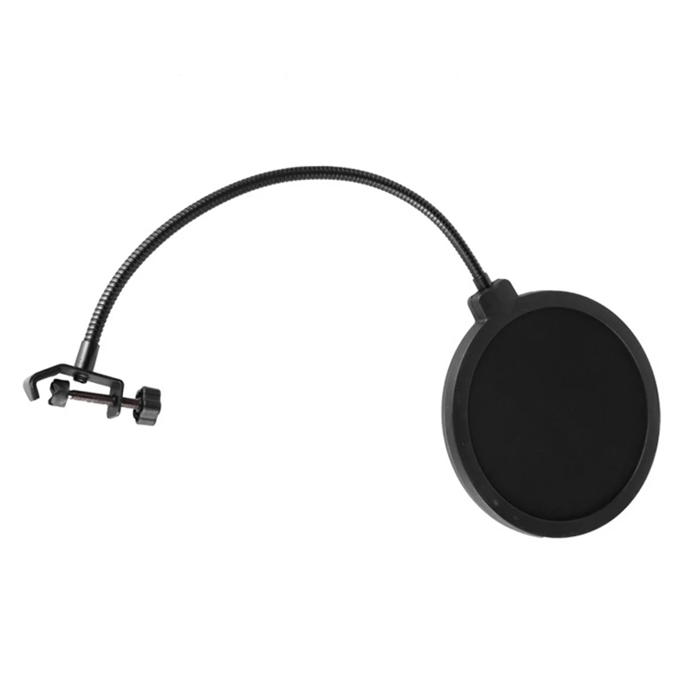 

Поворотное крепление Запись трансляция студия пение микрофон ветрозащитный экран разговор стабилизация двухслойный портативный