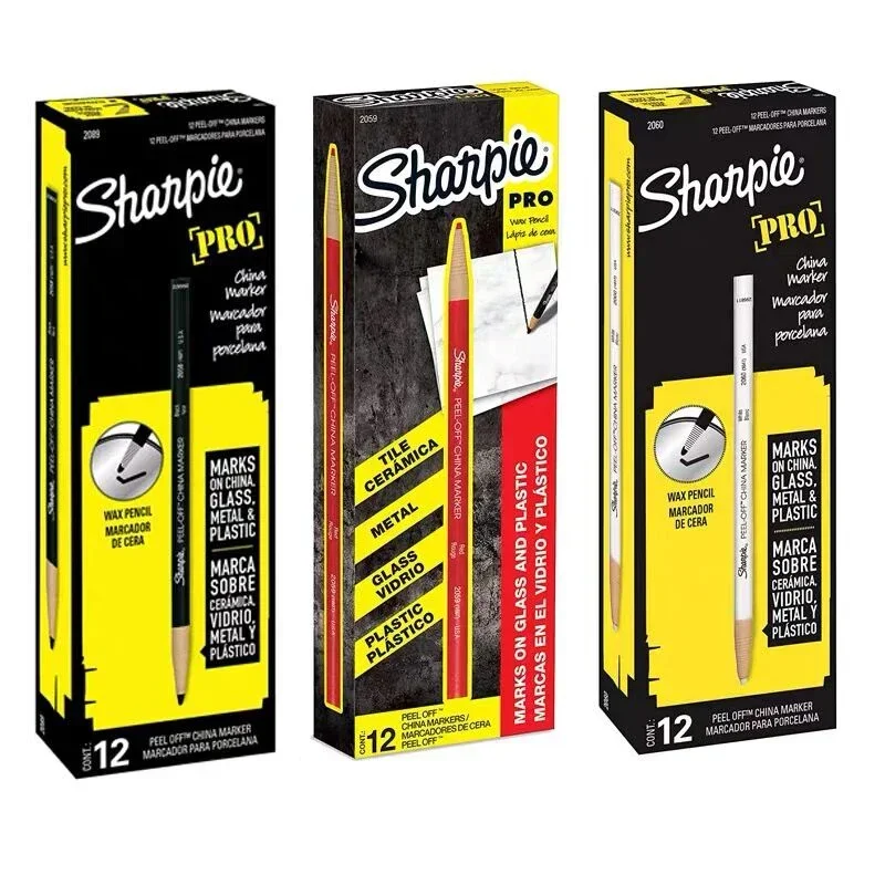 

Металлические цветные маркеры, китайский карандаш с бумагой Sharpie, легко влажное стекло на ткани, чистые рулоны, отшелушивающие карандаши, 1 шт., маркер