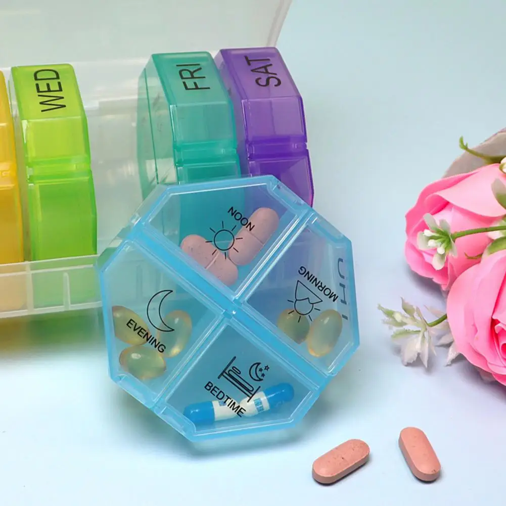 

Put Pills Practical Tablet Holder Storage Case Pill Container for Home/Family
