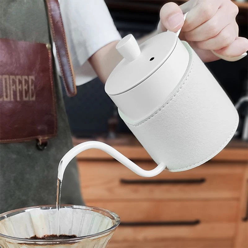 

300ml Pour Over Drip Coffee Kettle Stainless Steel Gooseneck Anti-scald Coffee Pot Long Narrow Spout Hand Drip Tea Pot