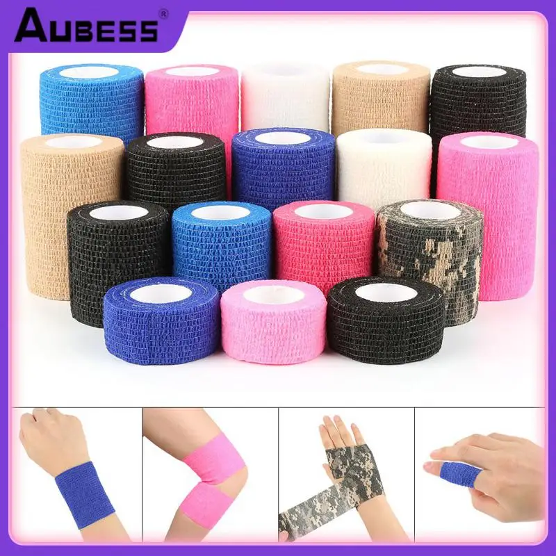 

Colorful Sport Wrap Tape Bandage Self-adhesive Elastic Bandages Elastoplast First Aid Bandages Outdoor Sports Camping