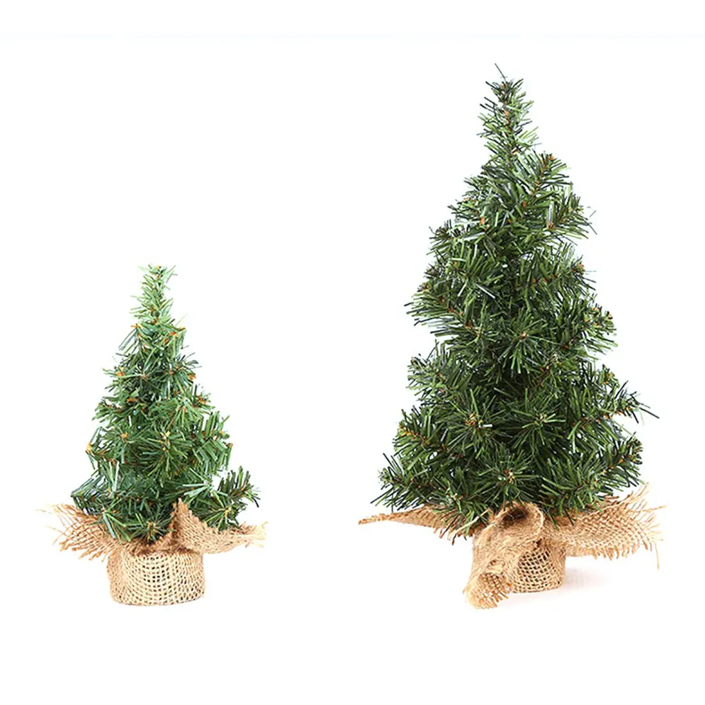 Christmas Tree 20Cm Green 30Cm Mini Burlap Day Shopping Mall Window Desktop Decoration | Дом и сад