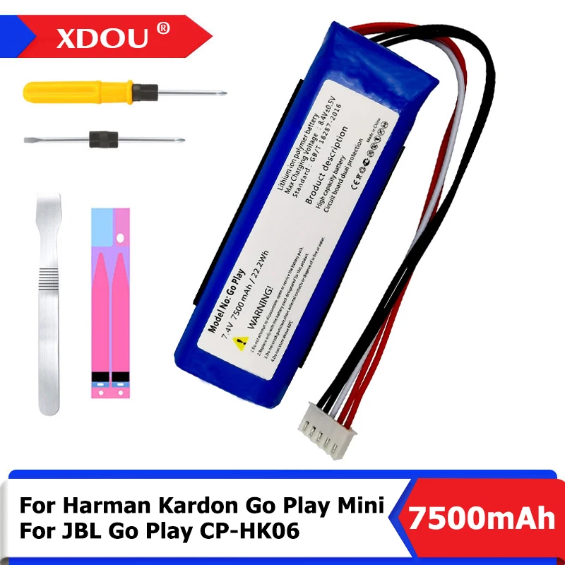 

Аккумулятор XDOU 7500 мАч GSP1029102 01 Для Harman Kardon Go Play Mini для JBL Go Play