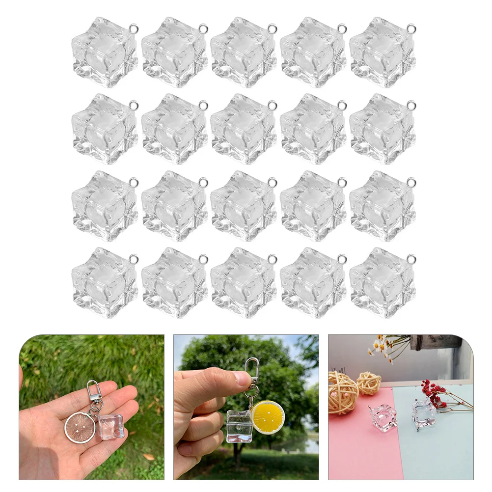 

20pcs Delicate Exquisite Transparent Bracelet Pendants Jewelry Making Pendants Jewelry Making Charms