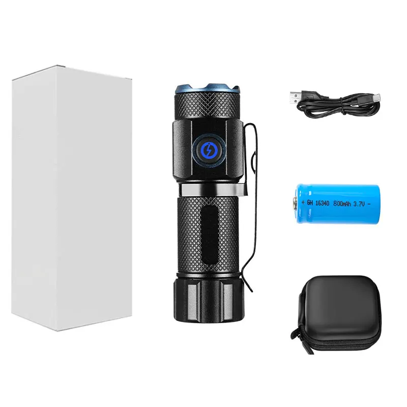 Портативный алюминиевый фонарик 5 режимов