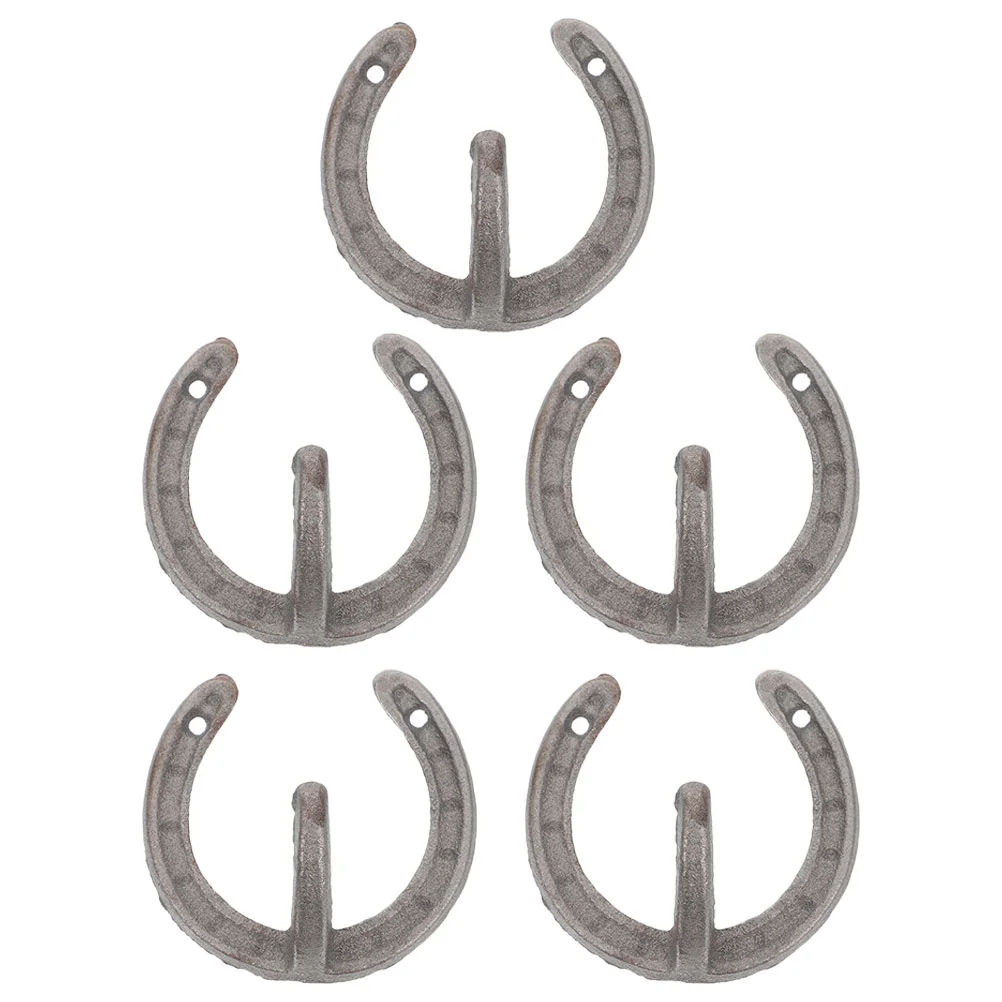 

5Pcs Horseshoe Shaped Wall Hanger Vintage Wall Storage Hook Wall Hanging Hooks