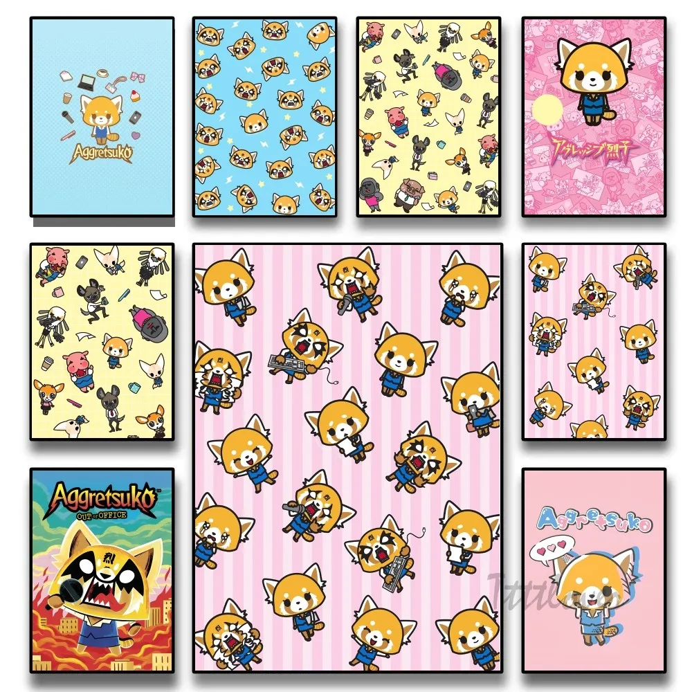 Плакат из аниме-рок с бумажным принтом художественное украшение для дома