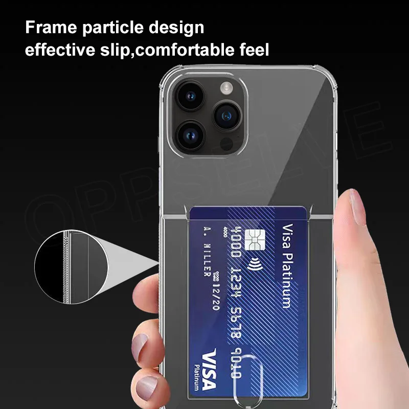 Luxury Card Case For iPhone 11 12 13 Pro Max X XS 8 7 6 14 Plus Capinha Thin Soft TPU Silicone Cover For iPhone 12 13 Mini Coque