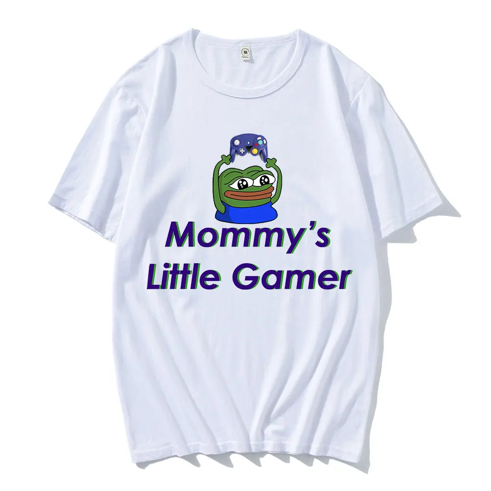 

Mommy S Little Gamer Shirt Men's T Shirt Novelty Tee Shirt Short Sleeve O Neck Oversized T-Shirts 100% Cotton Clothing