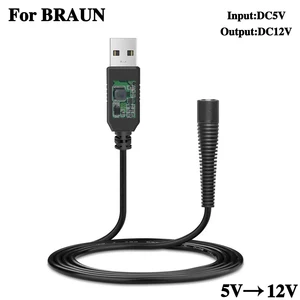 12V 0.4A Shaver Charger For Braun Razor 5190cc 5408 5409 5411 5412 5414 3050cc 3050s 3060s 3070s 3080s 3090s 4735 4736 4737