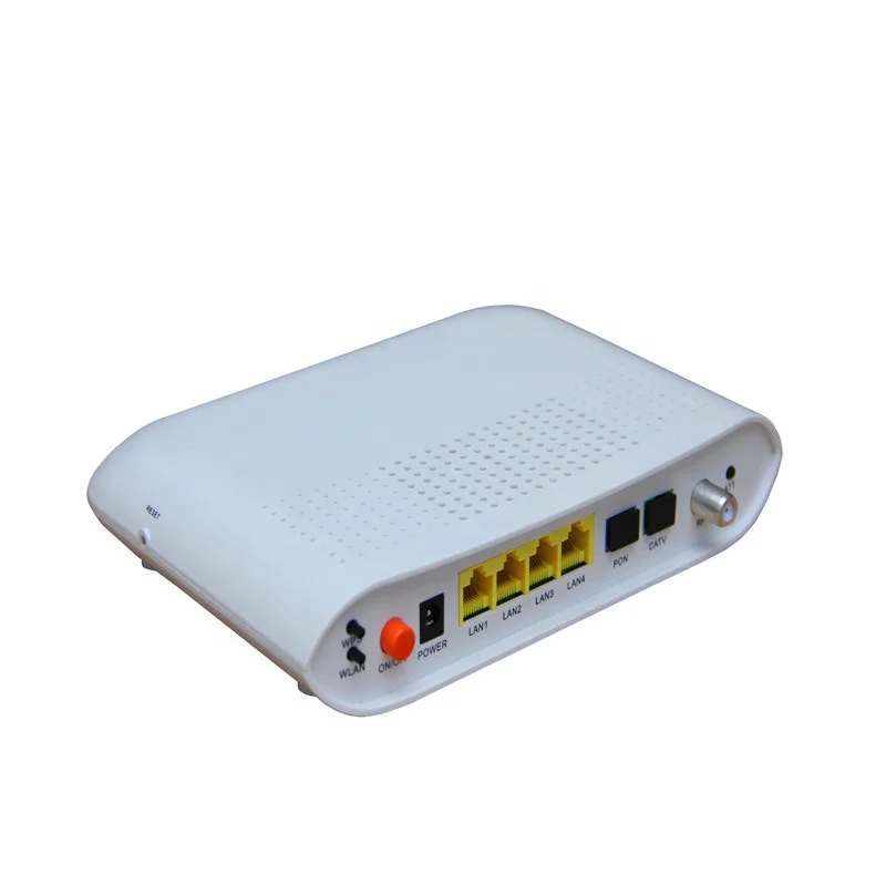 Оптоволоконный сетевой маршрутизатор FTTH 4FE + WIFI CATV двойной порт Pon GEPON GPON EPON ONU