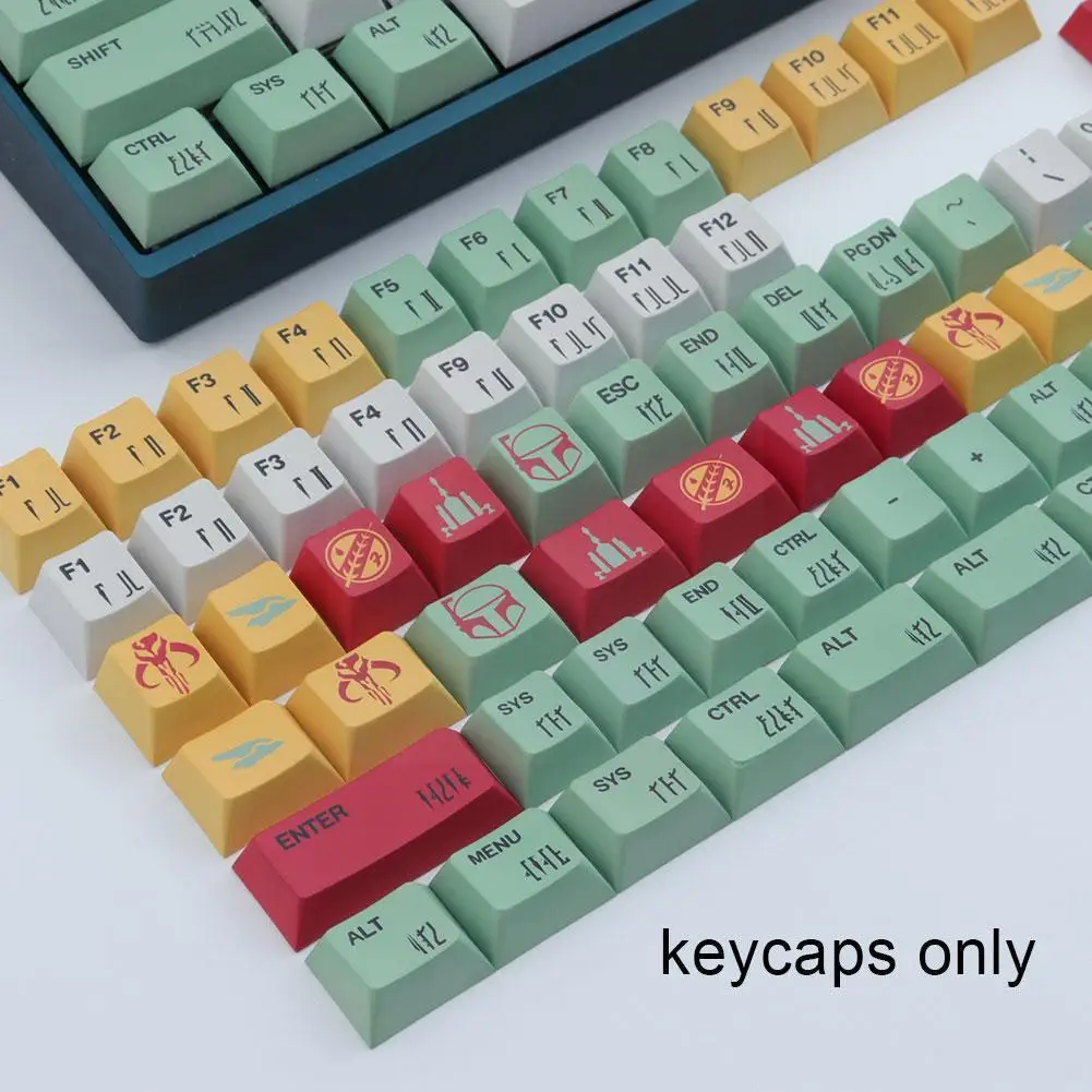 

168 Keys GMK Boba Fett PBT Keycaps Profile DYE-SUB Personalized GMK Keycaps For Mechanical Keyboard S5Z8
