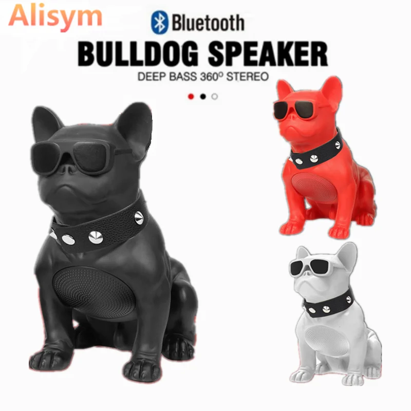Bulldog Wireless Bluetooth Speaker Portable Boombox Bass 3D Sound Quality Surround Support Radio TF TWS Multifunction Subwoofer
