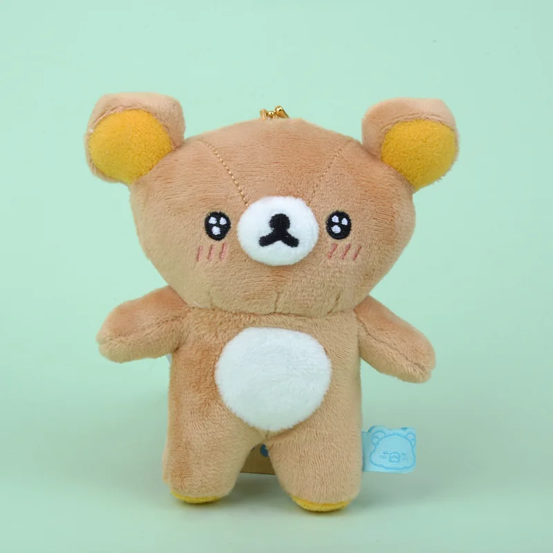 Фото Rilakkuma Chairo 20:00 Медведь Плюшевый Брелок Пицца Kawaii Симпатичные Женские Сумки Брелки Талисман Очаровательный Шарик Цепочка Брелок №5
