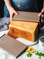 Toast Low Sugar Bread Mold with Lid Corrugated Toast Box 450G Box Baking at Home Oven
