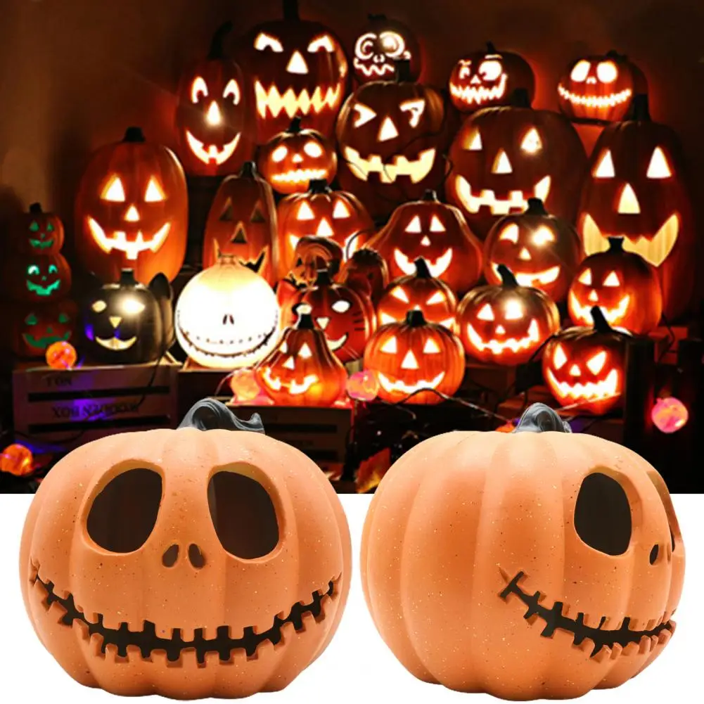 

Pumpkin Lantern Plastic Halloween LED Light Pumpkin Lamp Flashing Ghost Festival Park Indoor Outdoor Garden Halloween Decoration