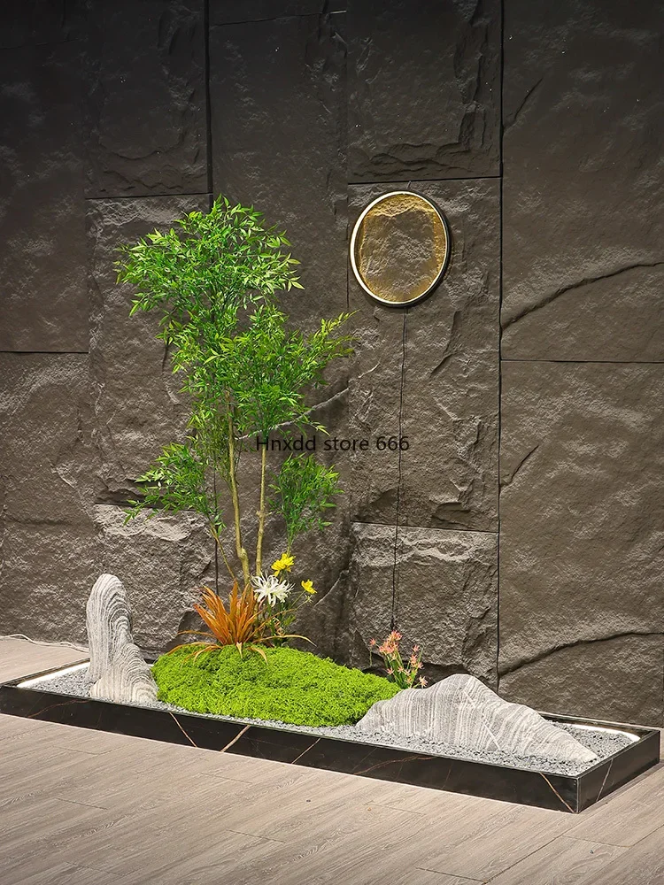 Имитация поддельного растения Nantian Бамбук чайная комната фон