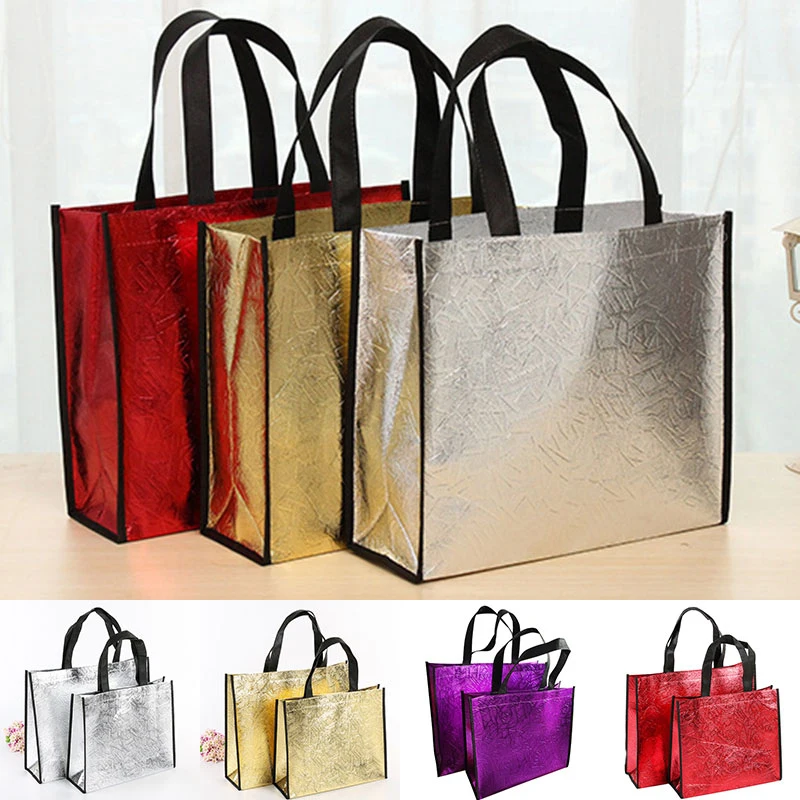 

Waterproof Eco Bag Grocery Bag 1PC Film Coated Reusable Shopping Pouch Shopping Bag Travel Useful Folding Takeaway Bag
