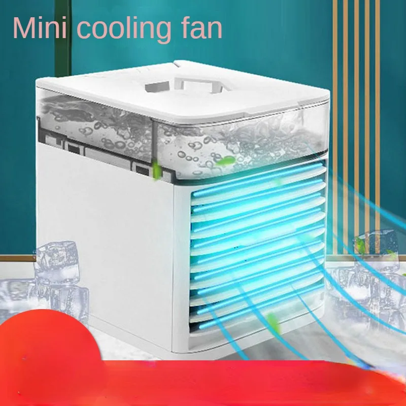 

New Mini Air Cooler Usb Household Portable Humidification Refrigeration Spray Desktop Air Conditioning Fan Small Cooling Fan