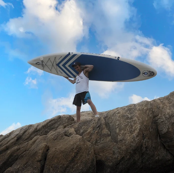 

FUNWATER NEW SIZE 383*76*15cm inflatable surfboard 2022 FUSION stand up paddle surfing board water sport sup board ISUP