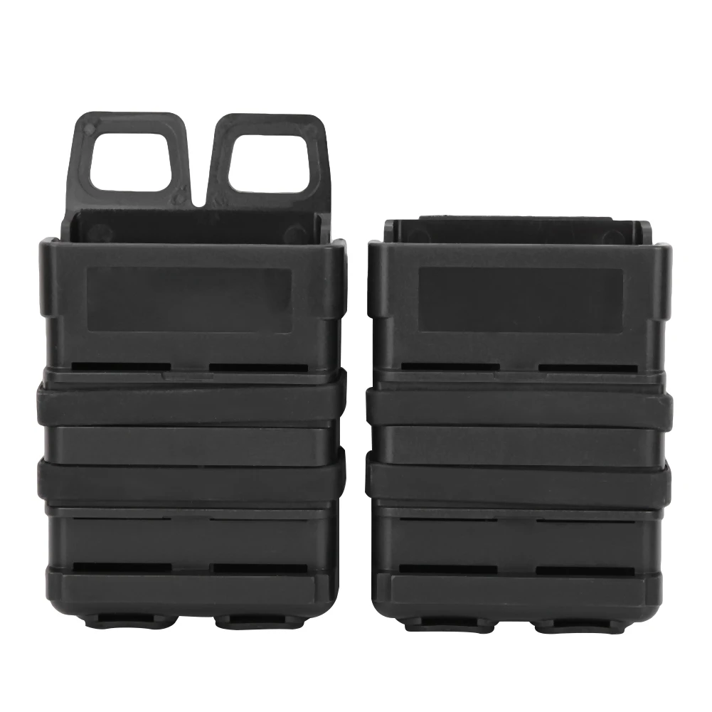 

Portable Magazine Fast Attach Pouch Molle System Module Double Ammo Holder (Black) Mag Case Stack