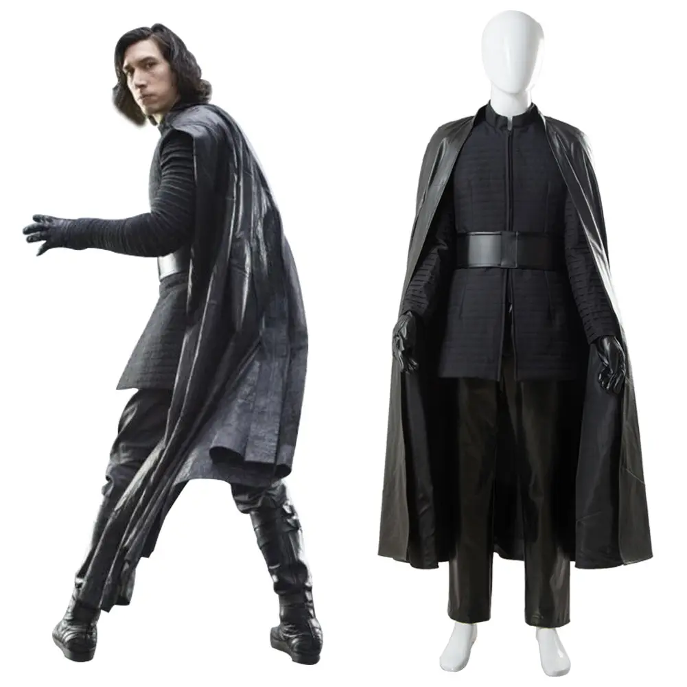 

Star Cosplay The Last Jedi Kylo Ren Cosplay Costume Outfit Cloak Full Sets Halloween Carnival Cape For Adult Men