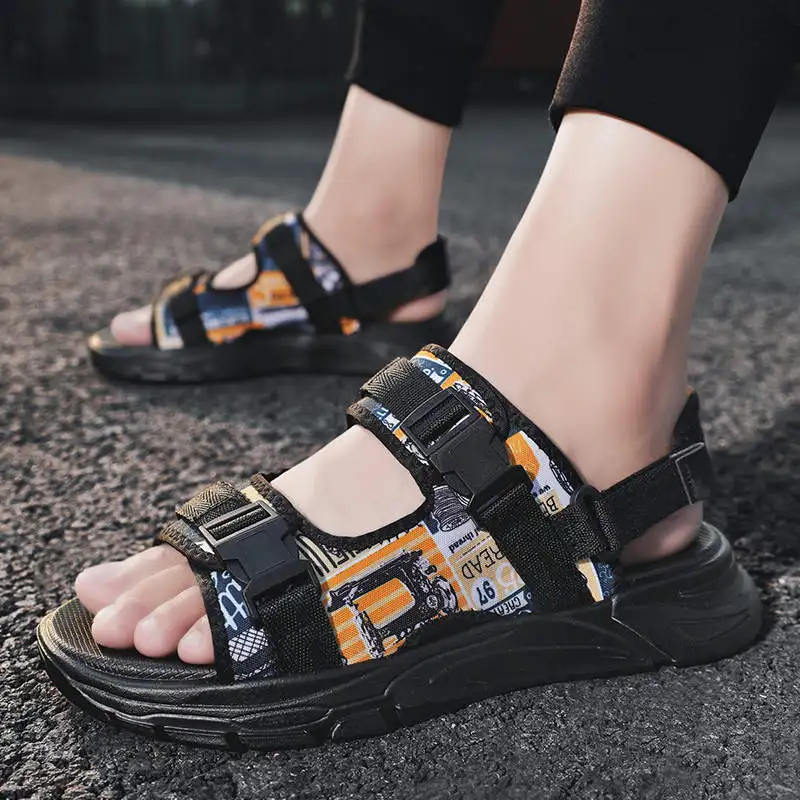 

Children's Sandals Punk Man Summer Slippers Bots Man Casual Shoes Height Increases Men's Sneakers Mesh Tennis Height Increasing