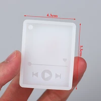 super glossy epoxy resin player mold keychain casting silicone mould diy crafts polymer clay jewelry making tool
