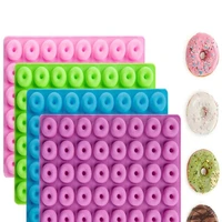 48 even donut mold silicone molds for pastry non stick donut baking pan decoration tools tray biscuit bagels muffins maker