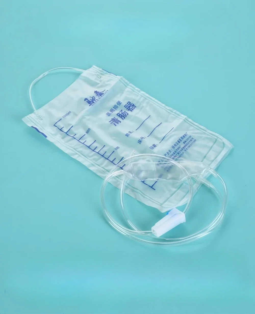 10 шт. медицинский одноразовый мешок для орошения кишечника 1000 мл мытья клизмы