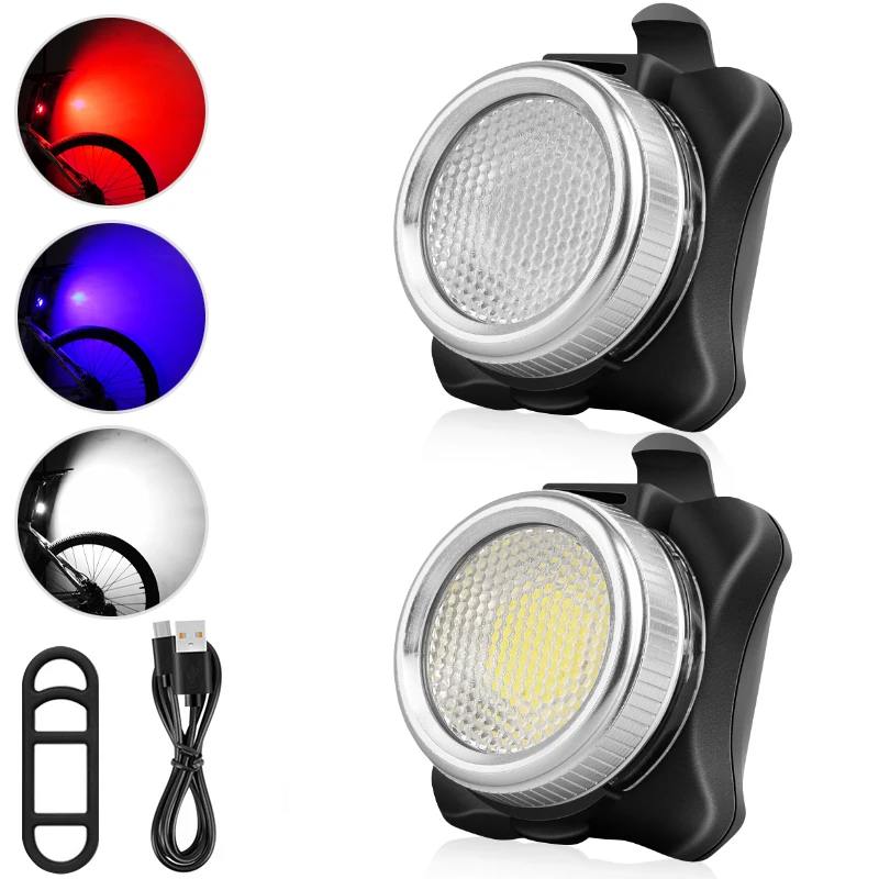 

Bike Front Light Warning USB Chargeable Cycling Bicycle Head Light Waterproof Riding Lamp Headlight Cycling Safety Flashlight